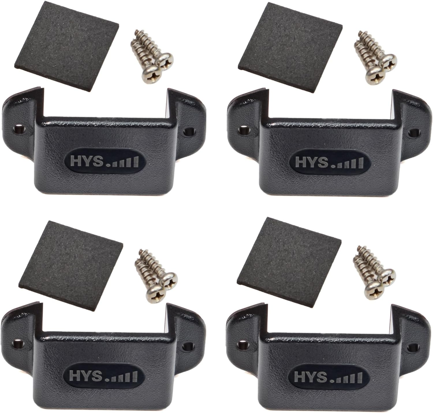 HYS Walkie Talkie Single Side Car Mount Kit with Screws for Handheld CB & VHF UHF Two-Way Radio with Belt Clip (Pack of 4) image number 5