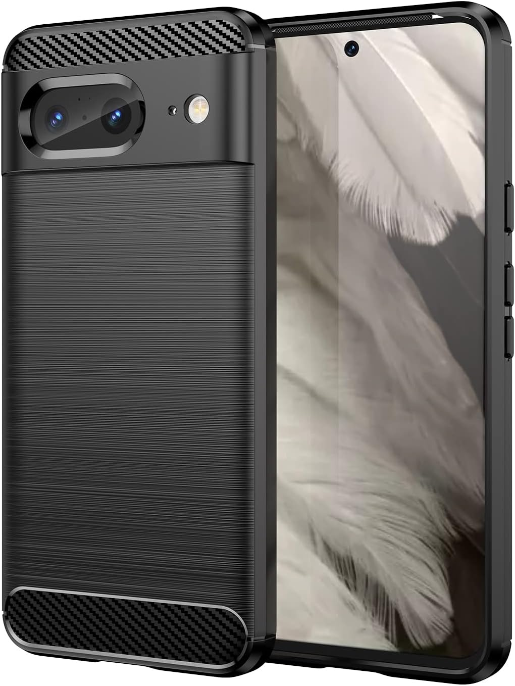 Electro-Weideworld Case for Google Pixel 8 + [3 Pack] Screen Protector, Shock-Absorption Flexible Silicone Protective Cover Phone Case for Google Pixel 8 image number 4