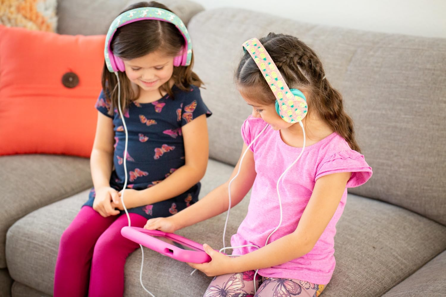 Snug Play+ Kids Headphones &ndash; Volume Limited 93Db for Safe Listening &ndash; Foldable, Durable Headphones for Toddlers, Boys & Girls &ndash; Tangle-Free Cord &ndash; Ideal for Travel, School, Tablets - Space - Black image number 6