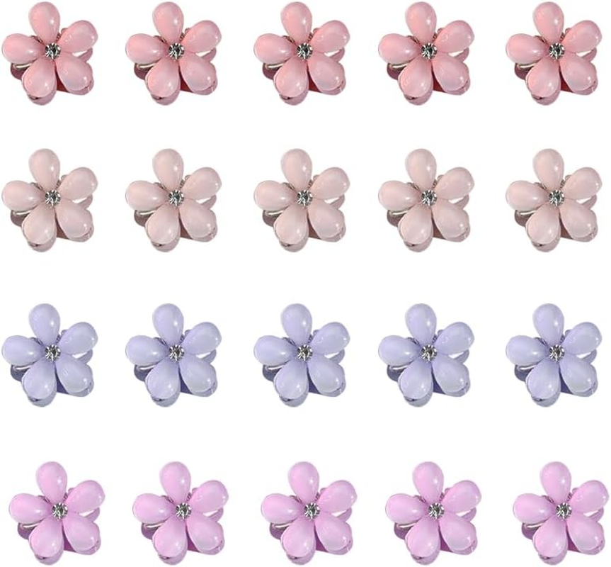 20 Pcs Mini Pearl Hair Claw Clip, Betterjonny Pearl Hair Barrettes Flower Pins Clips with Daisy Flower Design Sweet Cute Bangs Hair Barrettes Hair Accessories for Women Girls - A image number 5