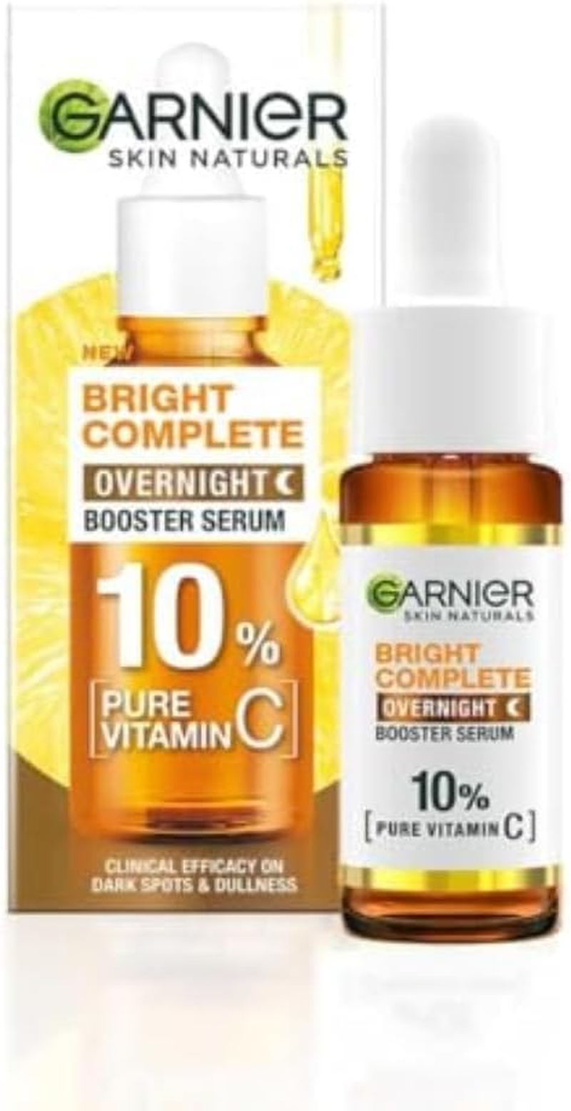 Garnier Bright Complete Night Vitamin C Serum with 10% Pure Vitamin C for Bright Skin, PM Routine Vitamin C Serum Suitable for All Skin Types, 15Ml image number 4
