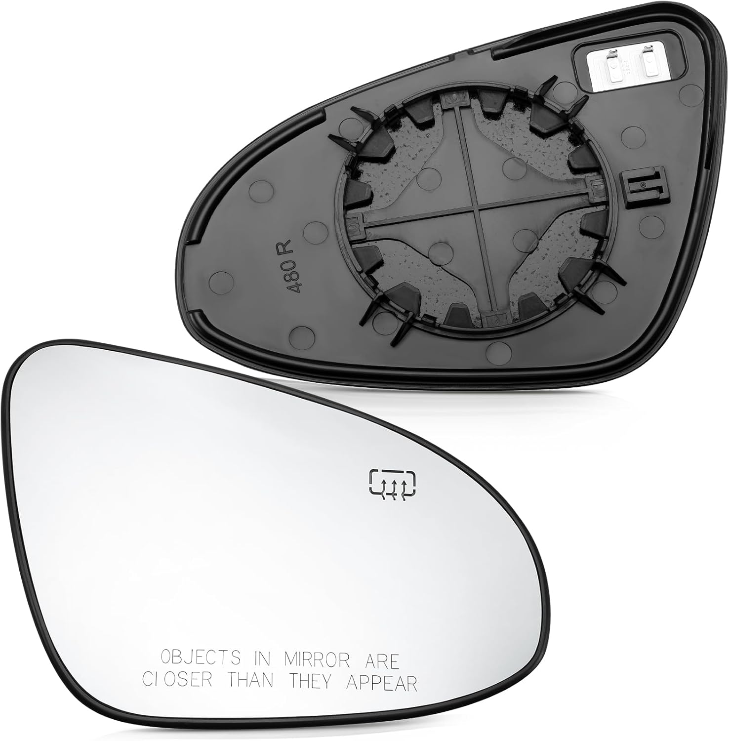 LOIYLLEN Right Side Mirror Replacement for Toyota Corolla 2014 2015 2016 2017 2018 2019 - Right Side Mirror Glass, Rear View Mirrors Glass with Power Heated image number 5