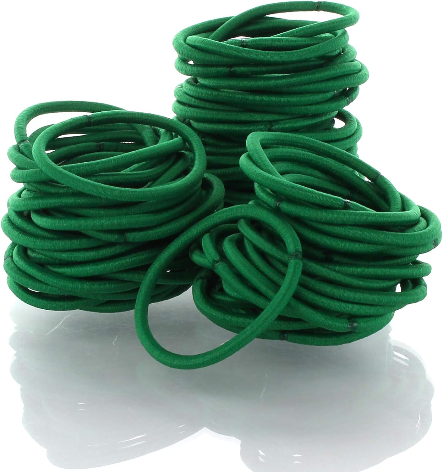 My Lello Hair Elastics Hair Ties, Professional Grade Ponytail Holders - Maroon 20 Pack