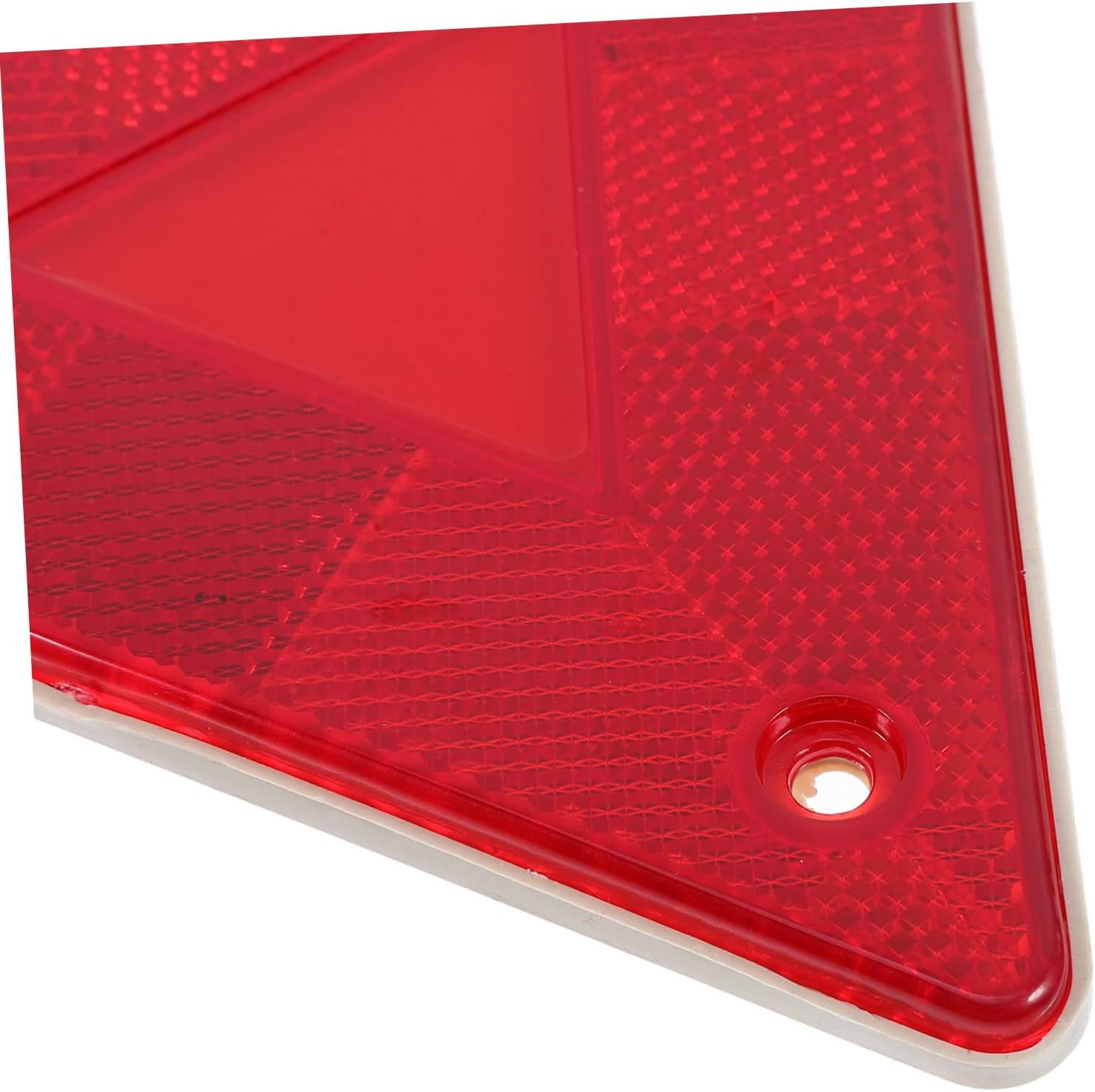 MAGICLULU 10PCS Red Reflective Warning Triangle for Trucks Small Portable Roadside Safety Sign Frames Easy Setup Emergency Alert for Night Driving and Adverse Weather Conditions