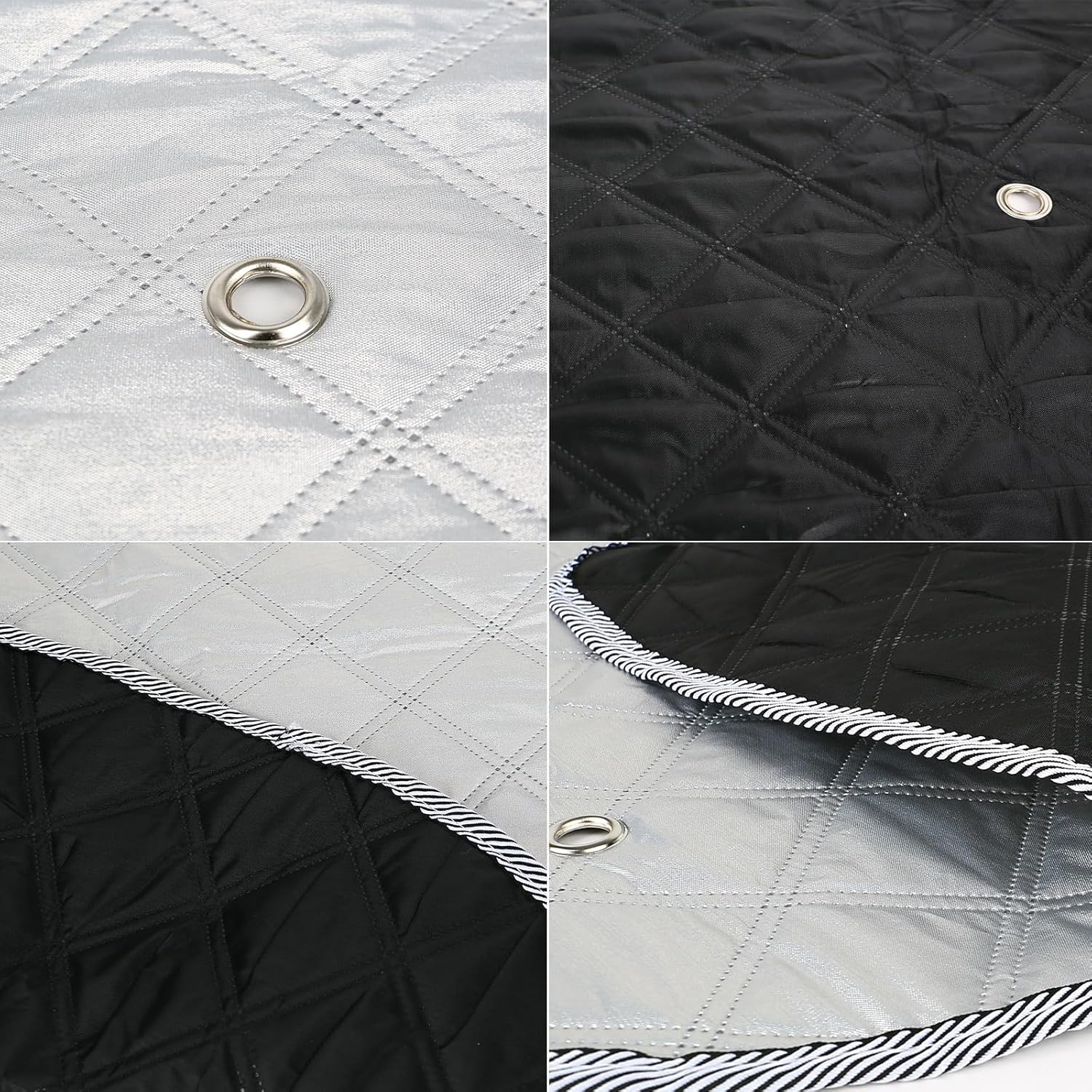 Federedevo Mercedes Sprinter Sun Shade 7-Piece Set 2019-2023 | Full Cabin Thermal Insulation Kit for LWB Vans | UV Blocker + Privacy Covers (Front/Rear/Side Windows) image number 2