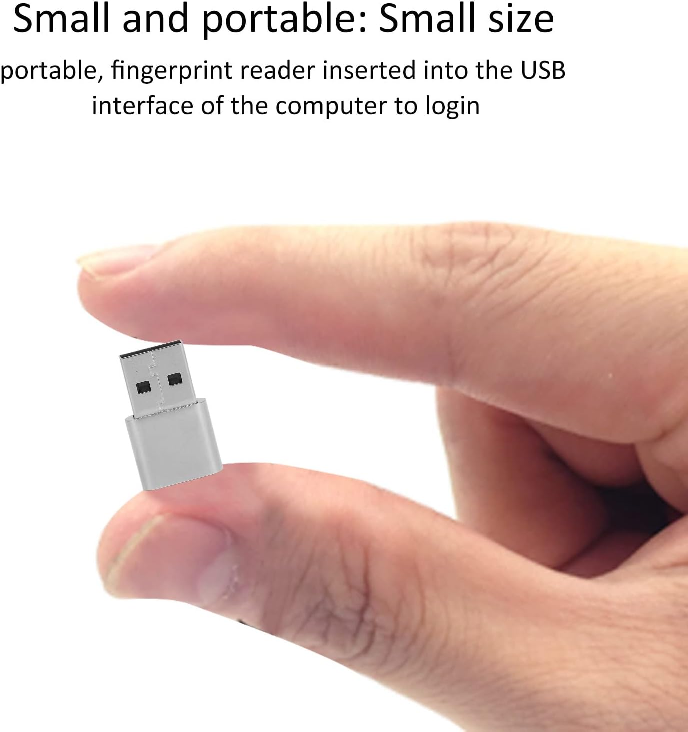 USB Fingerprint Key Reader, Hello Fingerprint Scanner, 360 Degree Touch Speedy Matching, anti Spoofing Fingerprint Sensor for PC image number 6