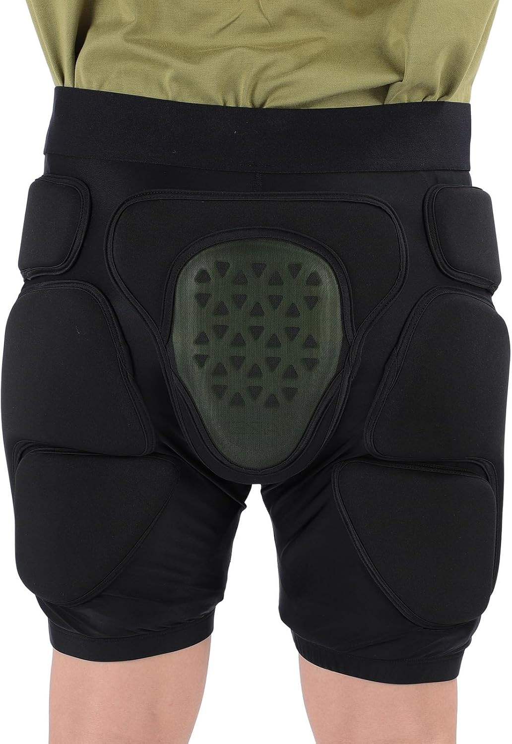 3D Protective Padded Shorts, Skiing Skating Tailbone Hip Butt Pad, Impact Crash Pants Shorts for Ice Figure Roller Skating Skateboarding Skiing Snowboarding, for Women Men image number 2