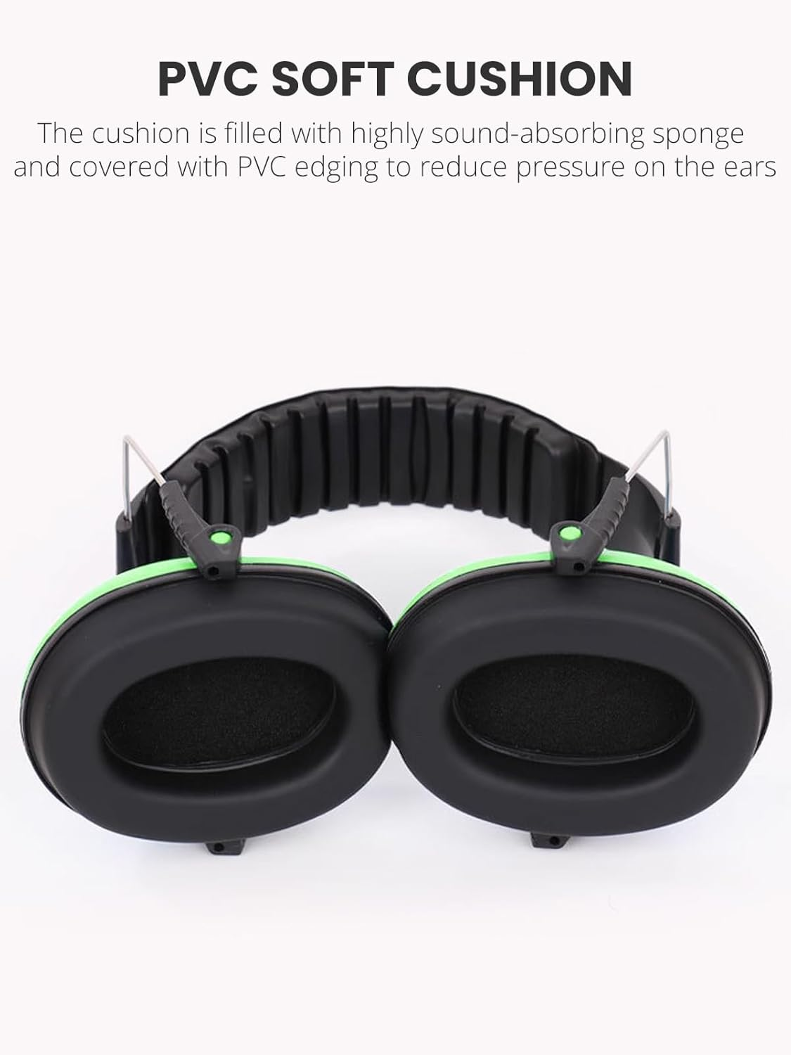 Kids Noise Reduction Ear Muffs, 21Db Hearing Protection for Toddlers & Children, Ideal for Concerts, Fireworks, Shooting &ndash; Green image number 6