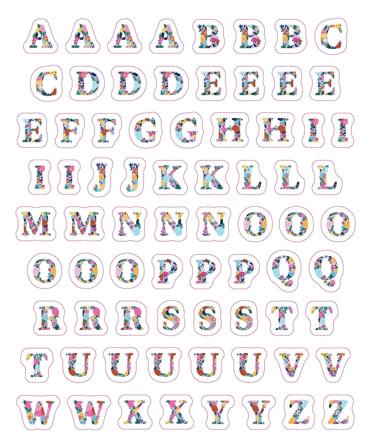 So. Many. Letter Stickers.: 3,820 Alphabet Stickers for Word Nerds