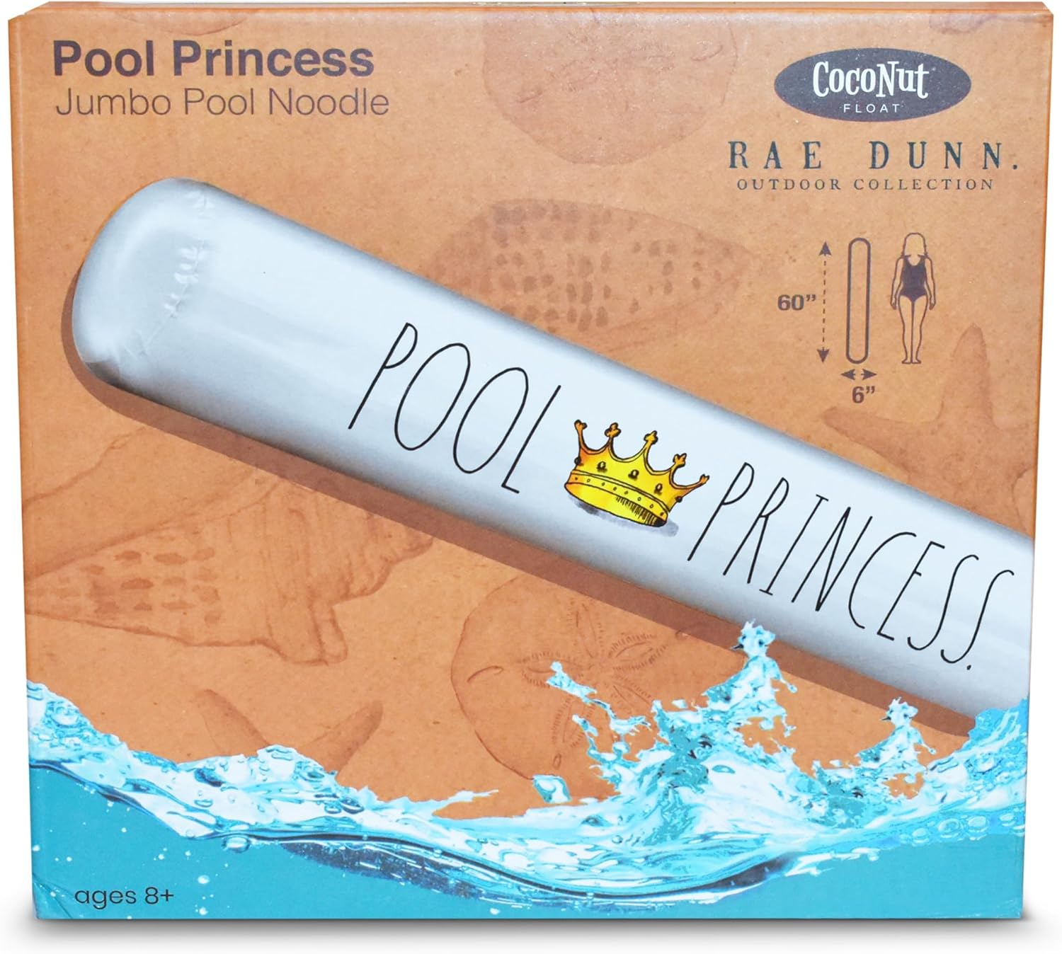 Rae Dunn X Coconut Float Inflatable Pool Noodles - Versatile 60 Inch Pool Noodle for Summer & Swim Parties - Hello Summer. image number 7