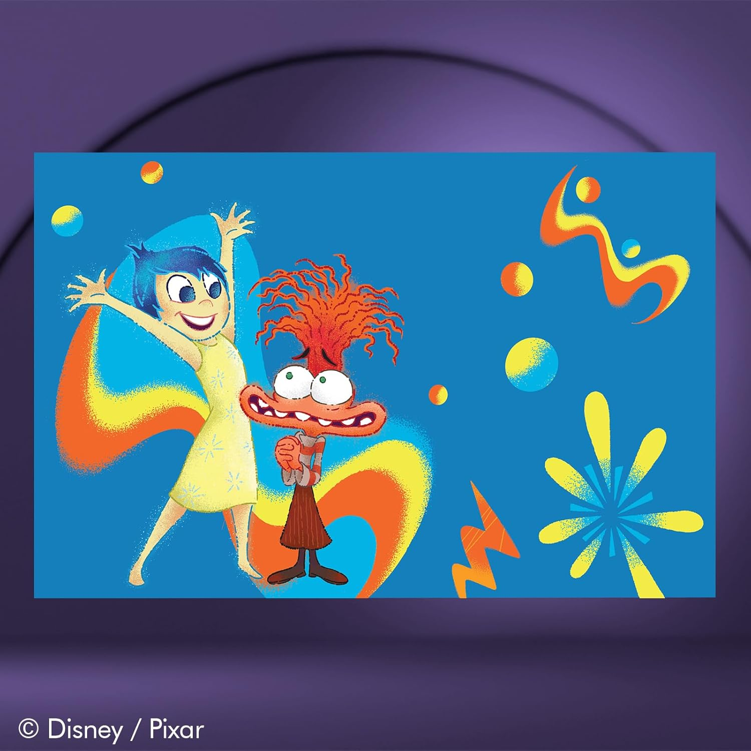 Disney/Pixar&rsquo;S inside Out 2 Bluetooth Speaker- Splashproof Wireless Speaker W/ 3 Hrs Playtime/Sd Slot/Fm Radio- inside Out 2 Gifts for Women, Men and All Fans (Anxiety + Joy) - Inside Out 2 Cast image number 3