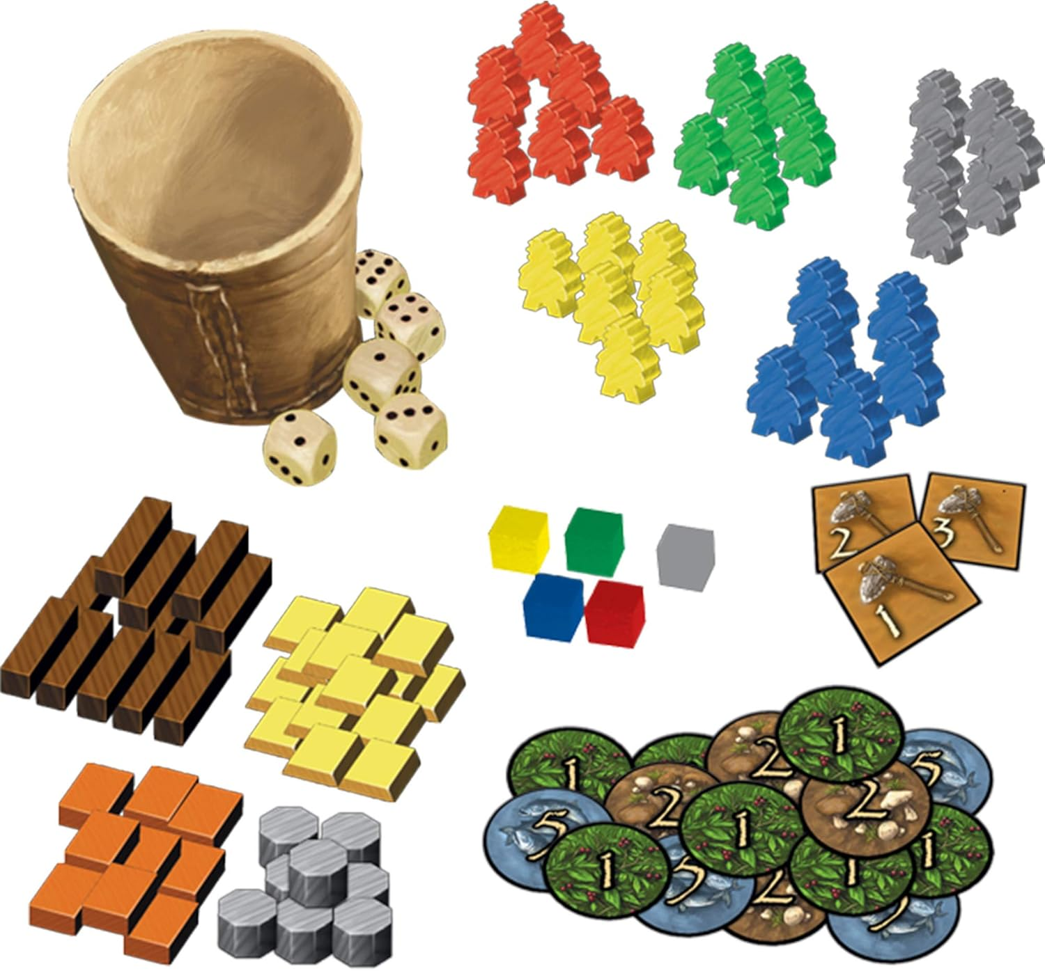 Z-Man Games Zman Games Stone Age Board Game,Brown image number 3