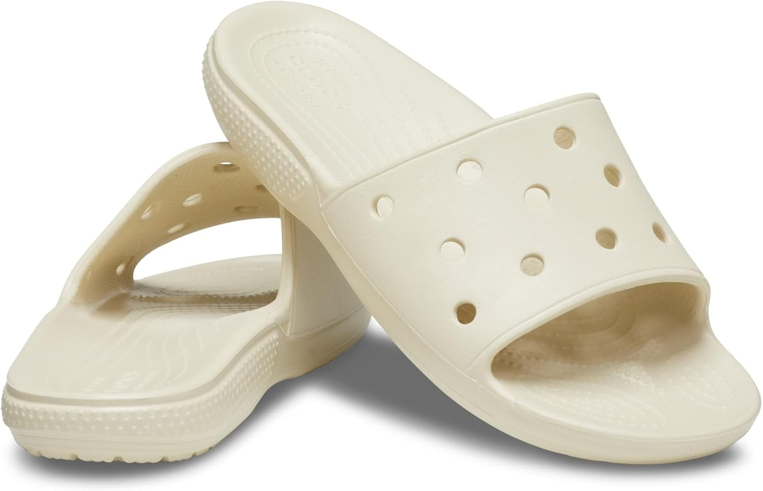 Crocs Unisex Adult Classic Slide, Bone, US M12/W14 image number 3