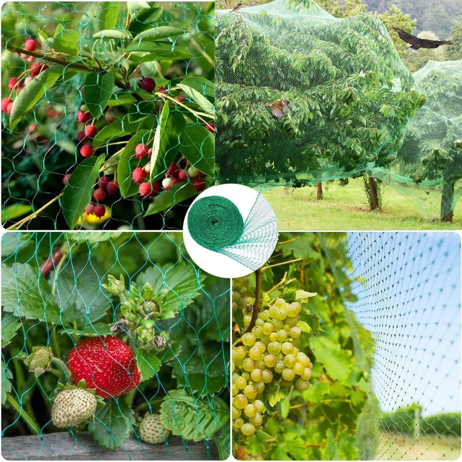 Durable 4M X 10M anti Bird Protection Net, Reusable Corrosion Resistance Garden Protective Fencing Mesh to Protect Seedlings, Plants, Flowers, Fruit Trees, Vegetables from Rodents, Birds, Deer image number 3