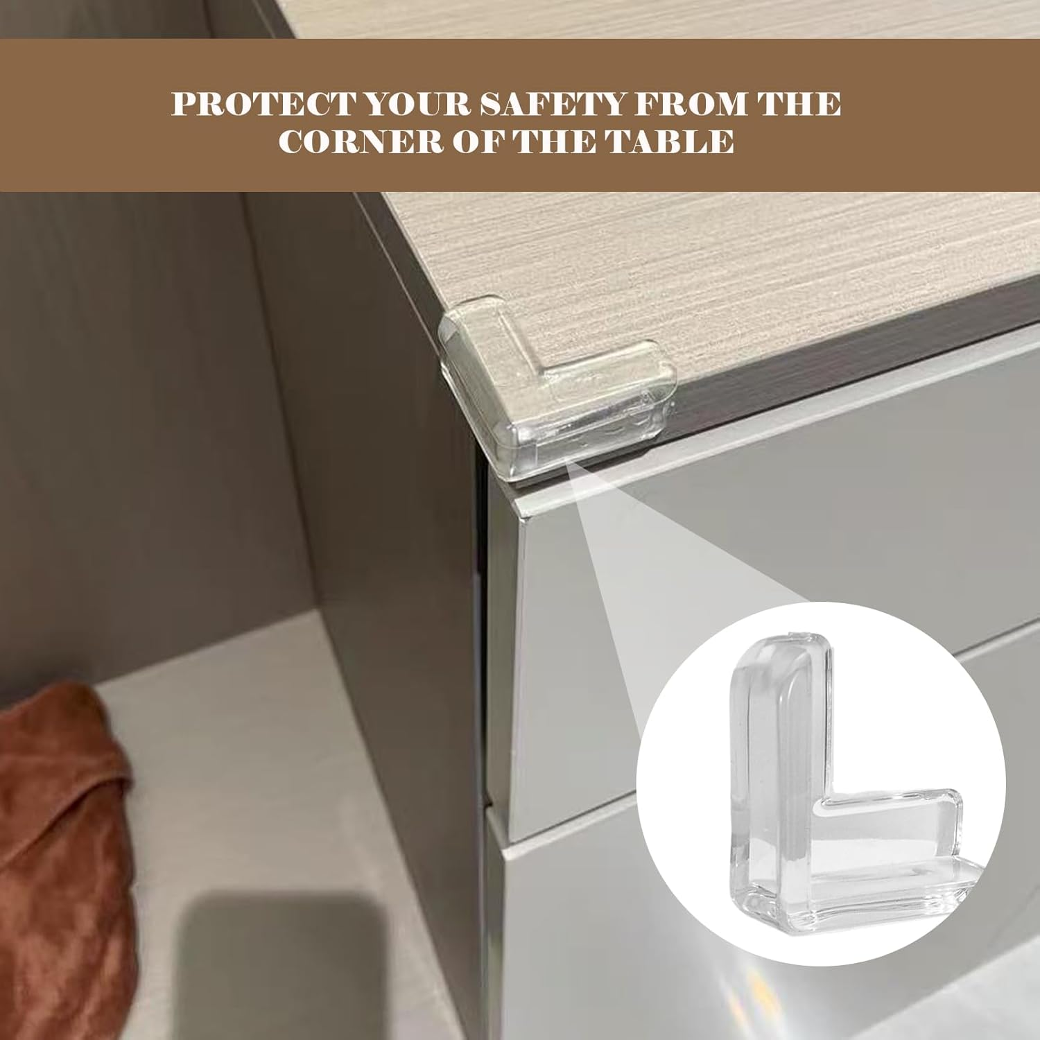 Corner Protector, 30 Pack Table Corner Protectors for Baby, Baby Proofing for Sharp Edges, Table & Furniture Corner Covers Protectors with Cushion - Easy Installation for Childproofing image number 5