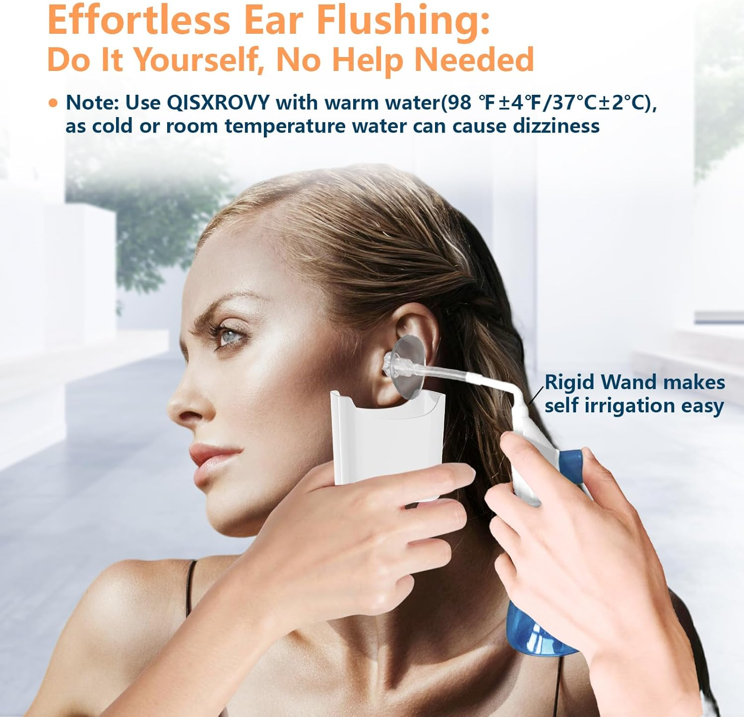 Ear Wax Removal Tool, Ear Cleaning Kits Safe Ear Irrigation Kit Ear Flush Kit for Adults Kids, Ear Wax Washer Device with LED Earwax Spoon, Basin, Bulb, Curette Kit, Towel, Tips, Storage Box Blue image number 2