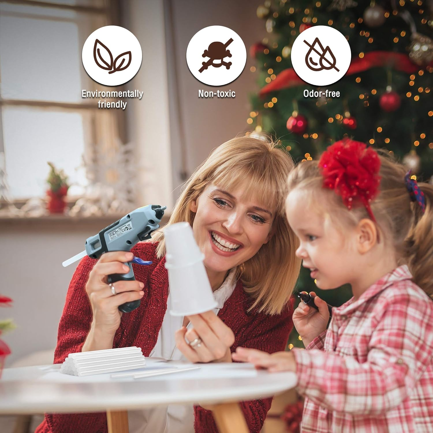 WORKPRO 100-PACK Hot Mini Glue Sticks - 1.09 &times; 10.16 Cm, Compatible with Most Glue Guns, Multipurpose for DIY Art Craft General Repairs, Home Decoration and Gluing Projects image number 4