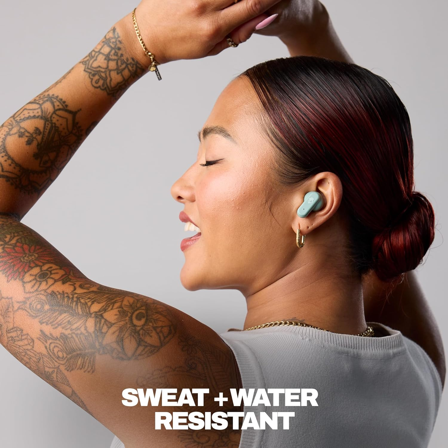 Skullcandy Dime Evo In-Ear Wireless Earbuds, 36 Hr Battery, Microphone, Works with Iphone Android and Bluetooth Devices - Preppy Summer Resort image number 1
