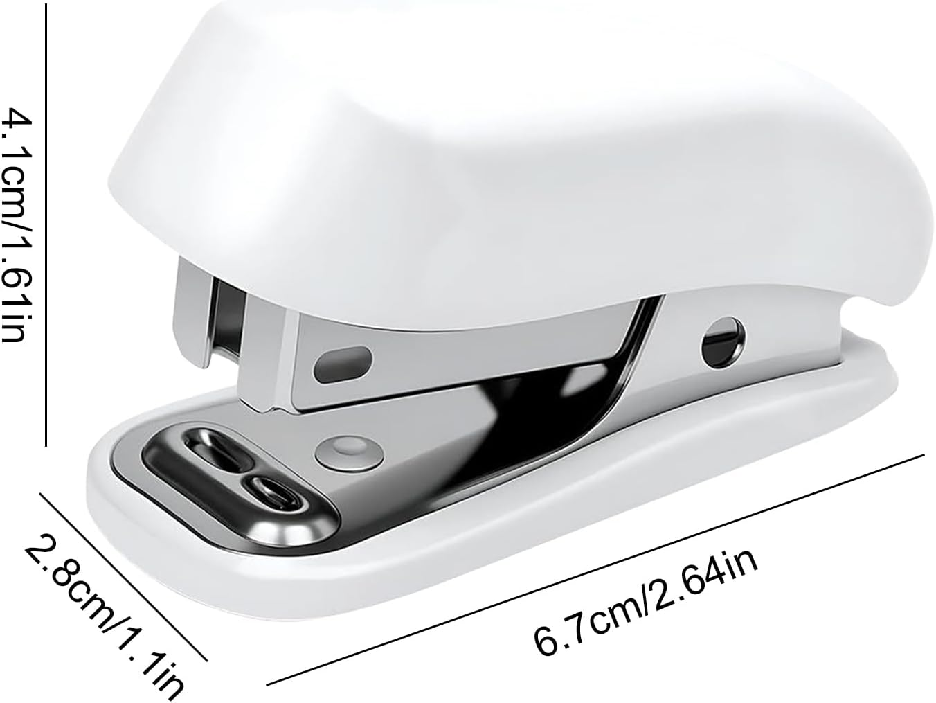 Mini Stapler - Built-In Staple Remover Office Stapler,Cute Booklet Paper Binding Tool Teacher Supplies for Desktop School Home Studio Classroom Outdoor - Blue image number 4