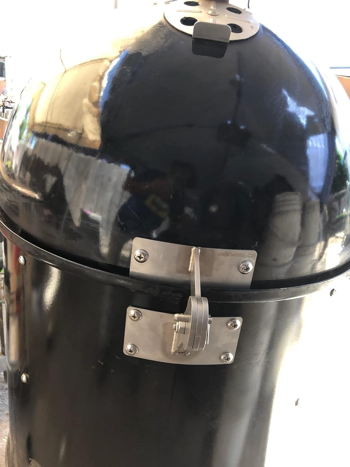 Unknown BBQ Weber Smokey Mountain Lid Hinge Mod Parts Kit Wsm Smokers 18.5 22.5 Unknown BBQ image number 2