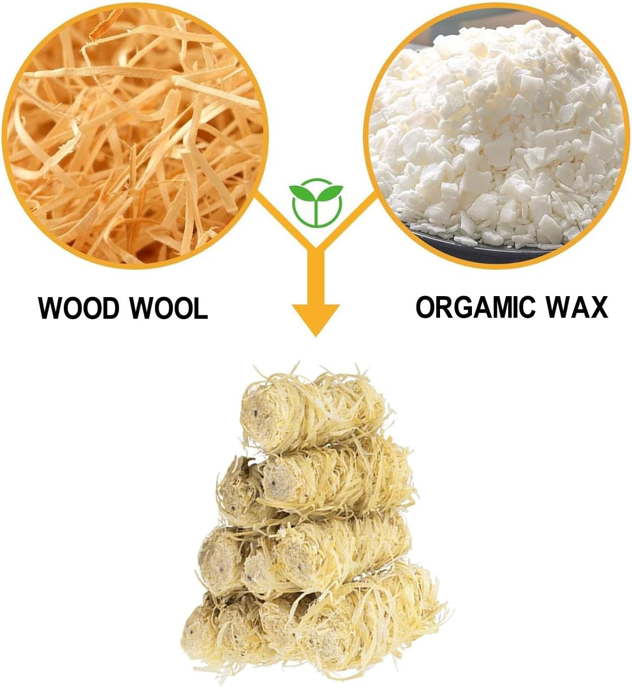 BEANPRECOY 50Pcs Wood Wool Roll Wood Fire Starters Fire Lighters Firelighters for Wood Burners,Natural Wooden Firelighters Charcoal Starters Convenient Fire Lighter Fire Lighter Firelighters for Home image number 6