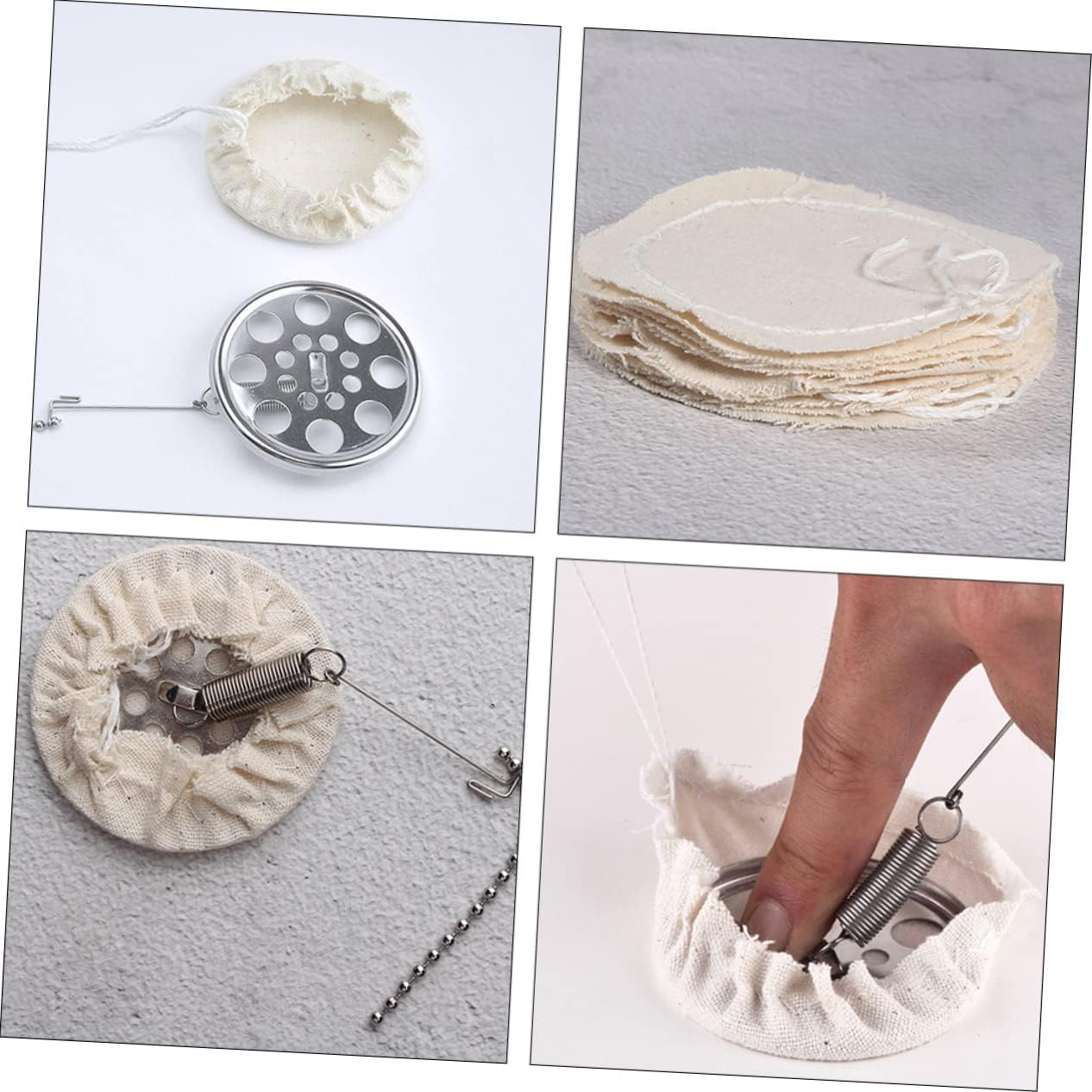 OFFSCH 20Pcs Coffee Filter Cloth for Syphon Coffee Maker Pure Cotton Material High Temperature Resistant and Replacement Filters for Espresso and Drip Brewing image number 5