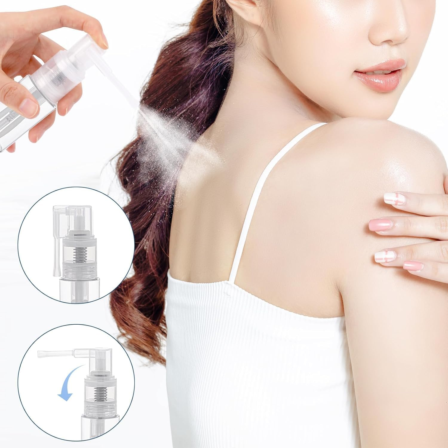 Glitter Duster Sprayer Transparent Powder Spray Bottles,2Pcs 35Ml Glitter Duster Sprayers Bottles,Glitter Duster Sprayer Craft Glitter Bottles,Transparent Craft Glitter Spray Bottles with 2 Funnels image number 4