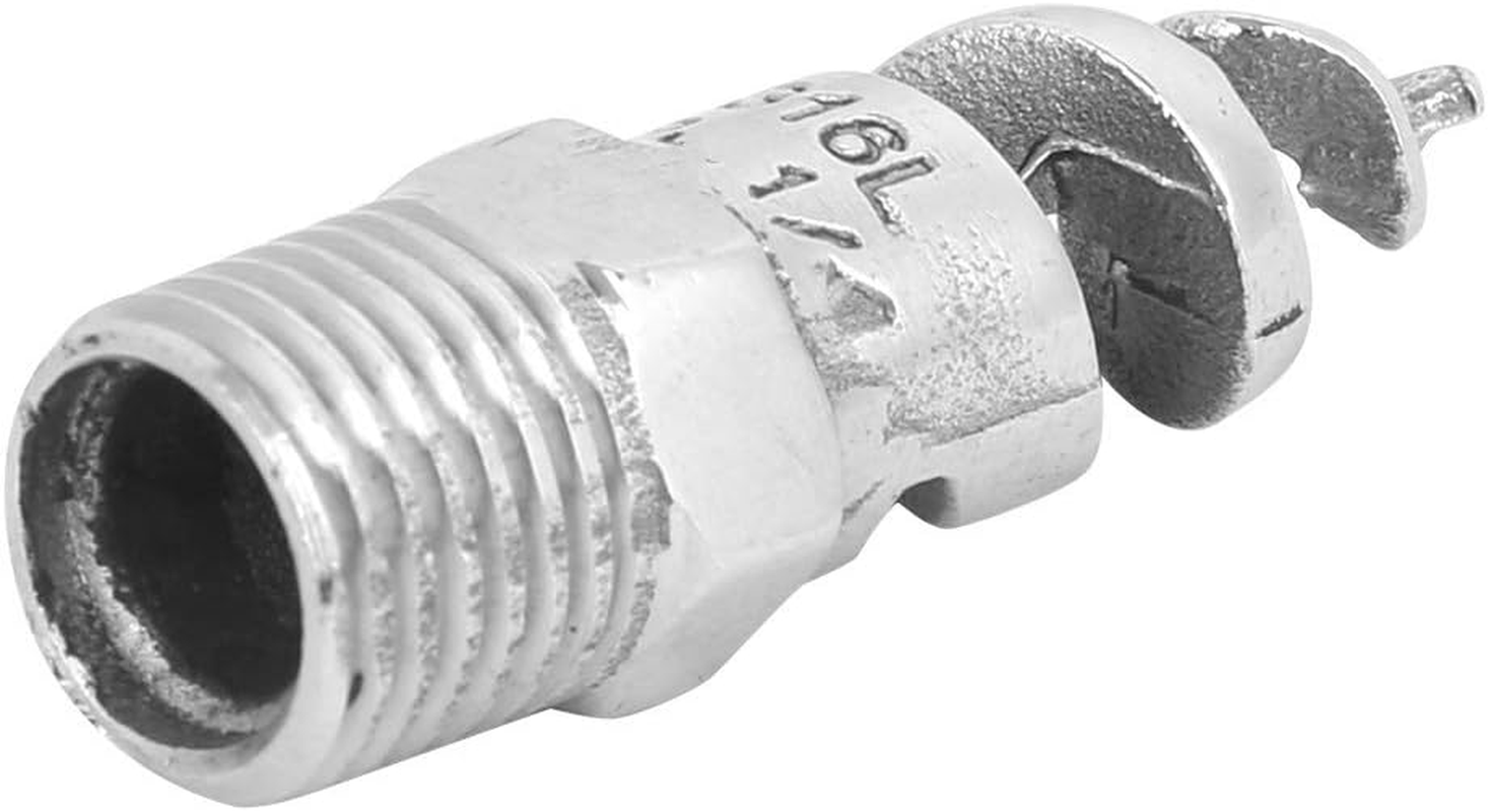 Spiral Nozzle Stainless Steel Anti-Clogging Watering Accessories for Garden (G1/4 DN8) image number 1