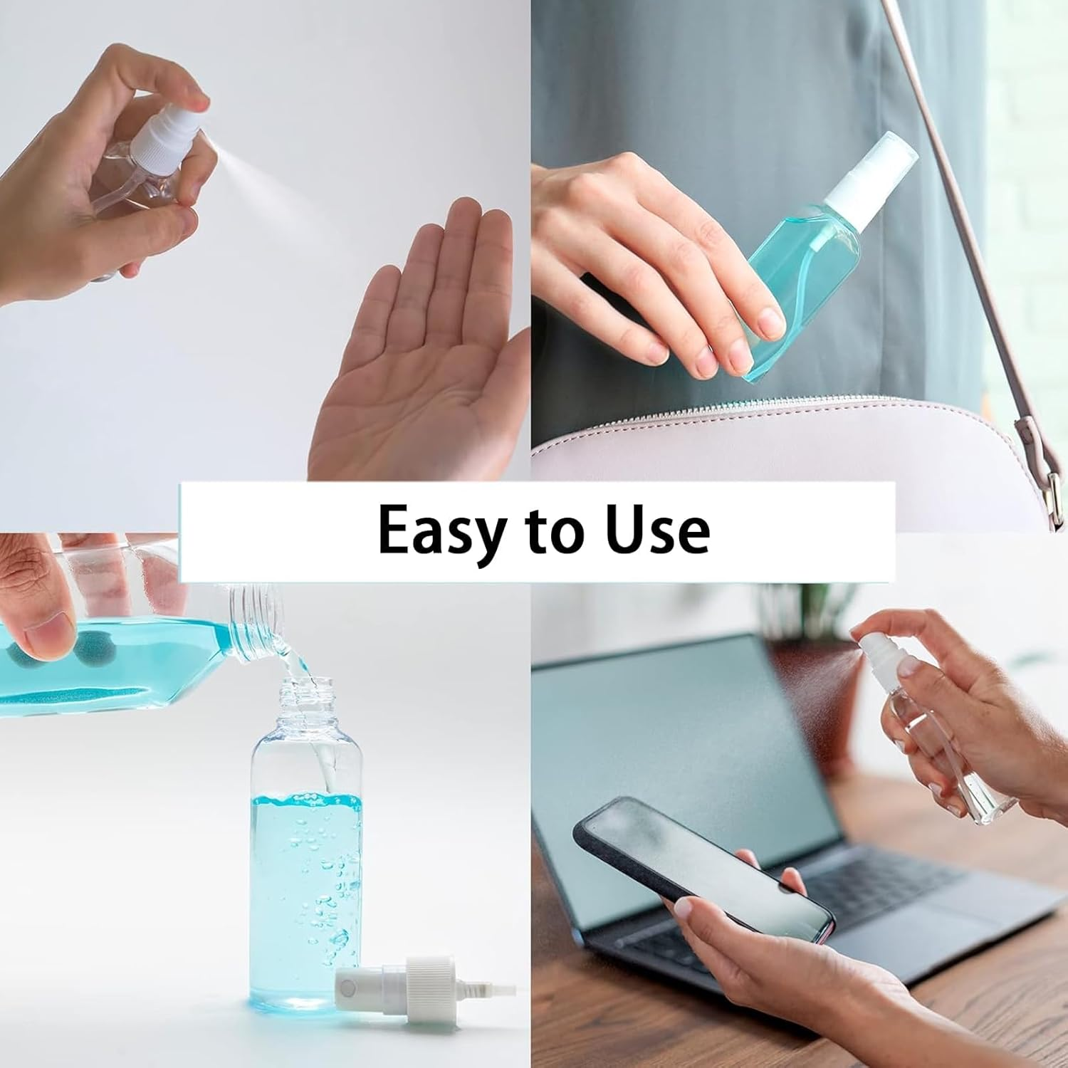 Umyeoqoyo 5 X 20 Ml Spray Bottle, Empty Atomiser Pump Spray Bottle, Portable Perfume Atomiser, Perfume Atomiser Spray Bottles for Perfume Fragrances Travel Make up Tool image number 2