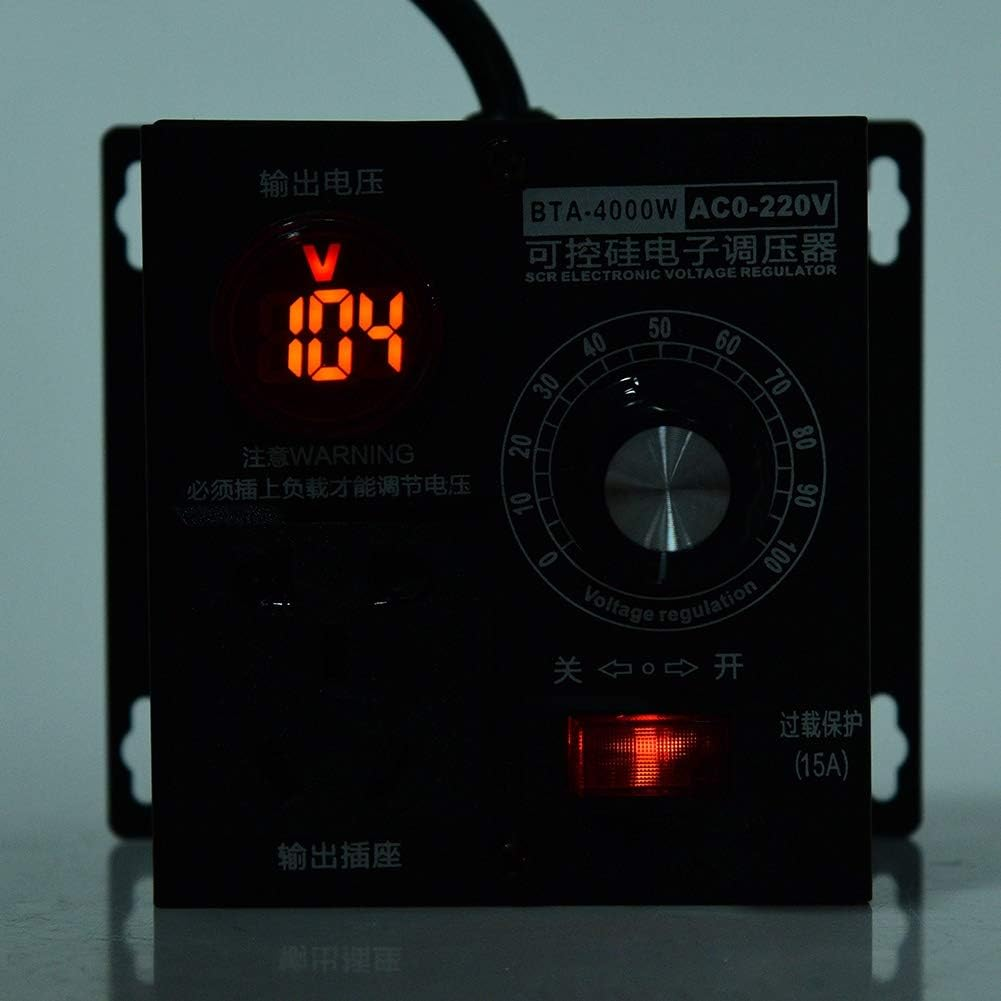 Motor Fan Speed Controller Stepless Voltage Adjustment Voltage Regulator, Fan Speed Controller, for Home for Motor(National Standard)