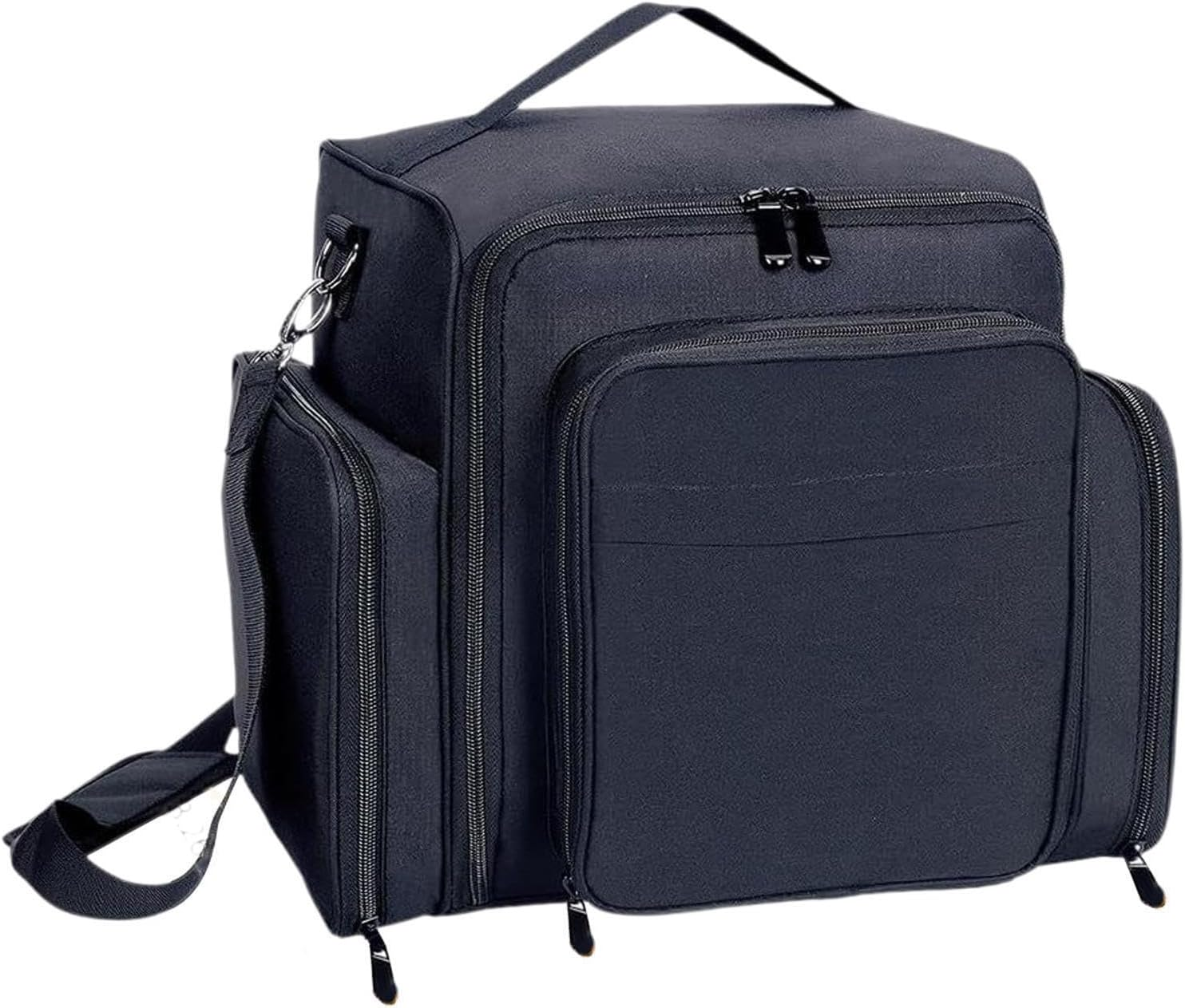 Portable Travel Storage Box Nail Polish Organizer Case Holds 60 Bottles with Removable Pouches and Adjustable Shoulder Strap Portable Travel Storage Box with 2 Detachable Bag