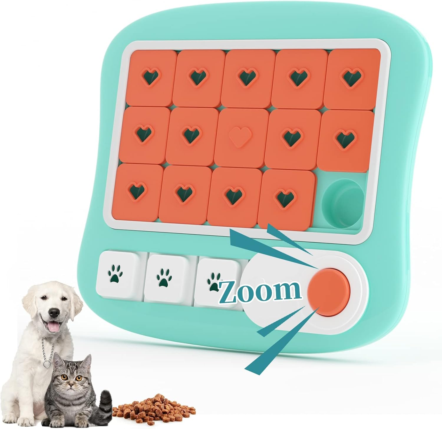 Dog Puzzle Toys,Interactive Treat Puzzle Dog Toy for IQ Training & Mental Stimulating,Treat Puzzle Dispensing with Squeaky Design for Large Medium Small Smart Dogs image number 2