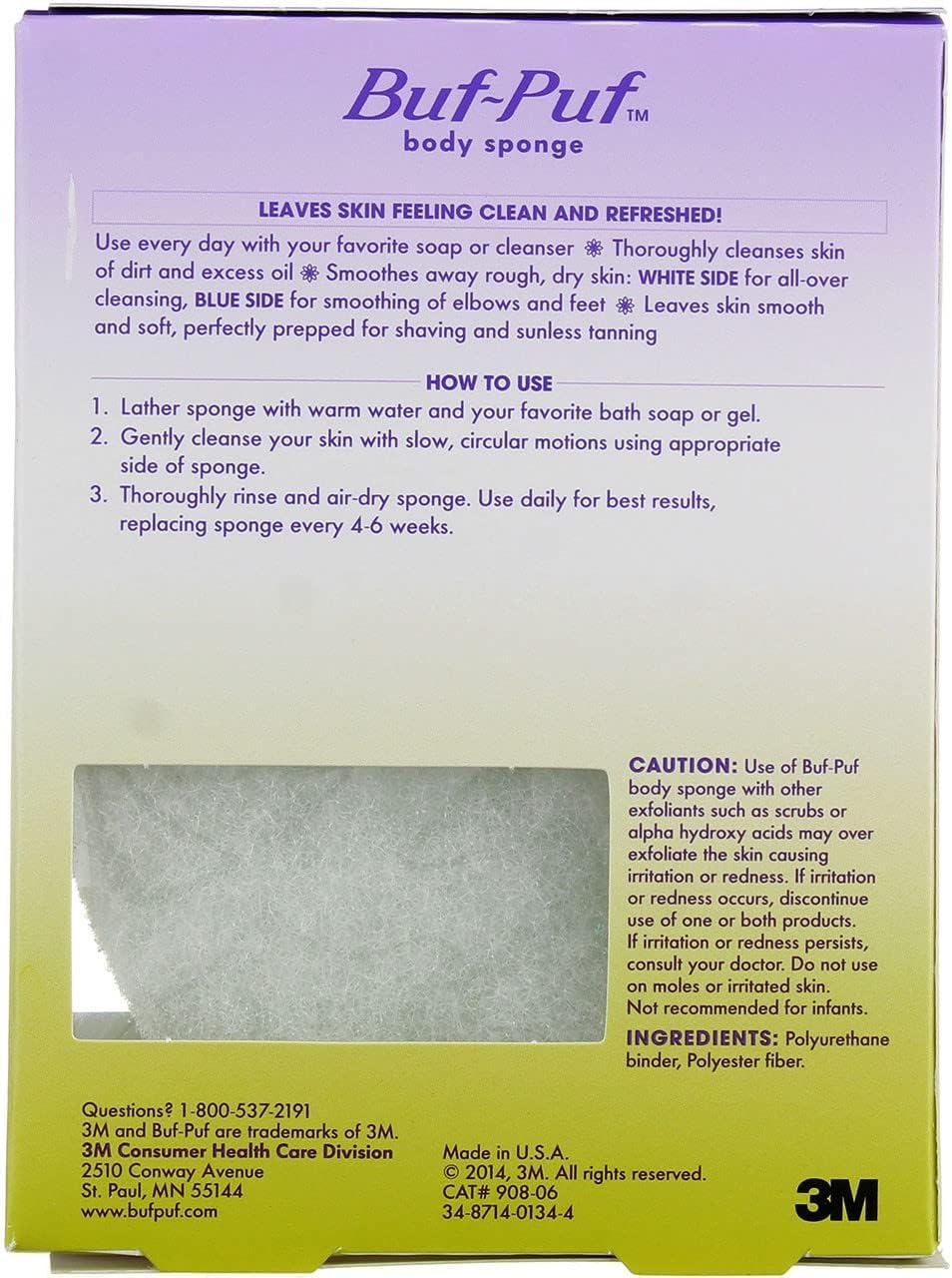 Buf-Puf Buf-Puf Body Sponge, 1 Each (Pack of 2) image number 1