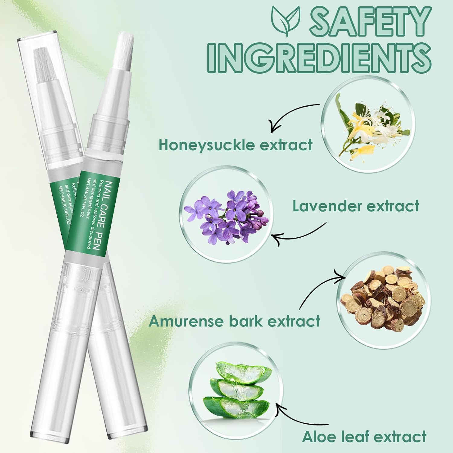 Pack of 3 Nail Care Pens, Nail Care Moisturising, Nail Care Pen, for Fingers and Toenails image number 1