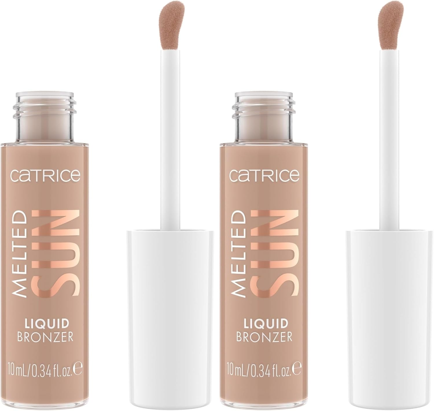 Catrice Melted Sun Liquid Bronzer, No. 005, Brown, Long-Lasting, Defining, Highly Pigmented, Natural, Matt, Vegan, Oil-Free, Perfume Free, Alcohol-Free, Pack of 10 Ml