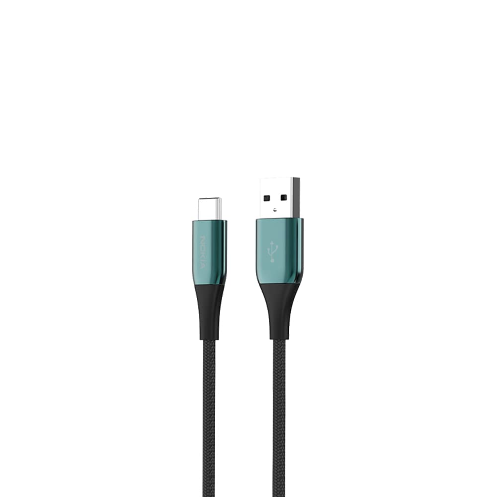 Nokia Pro Cable P8200A Braided USB C Cable, Type a to USB C Fast Charger [Thickened Copper Core] [Real 6A High Current] Fast Charge Cord for Samsung, Nokia Switch and All Type C Devices-Blue