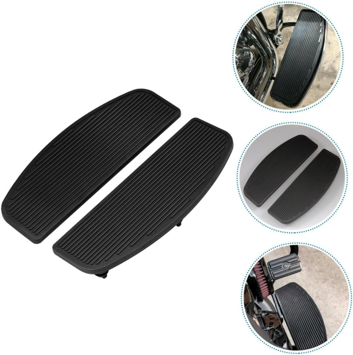 SOESFOUFU Motorcycle Rear Foot Pegs Pad Sturdy Footboard Wide Foot Tread for Motorbike Accessories image number 5