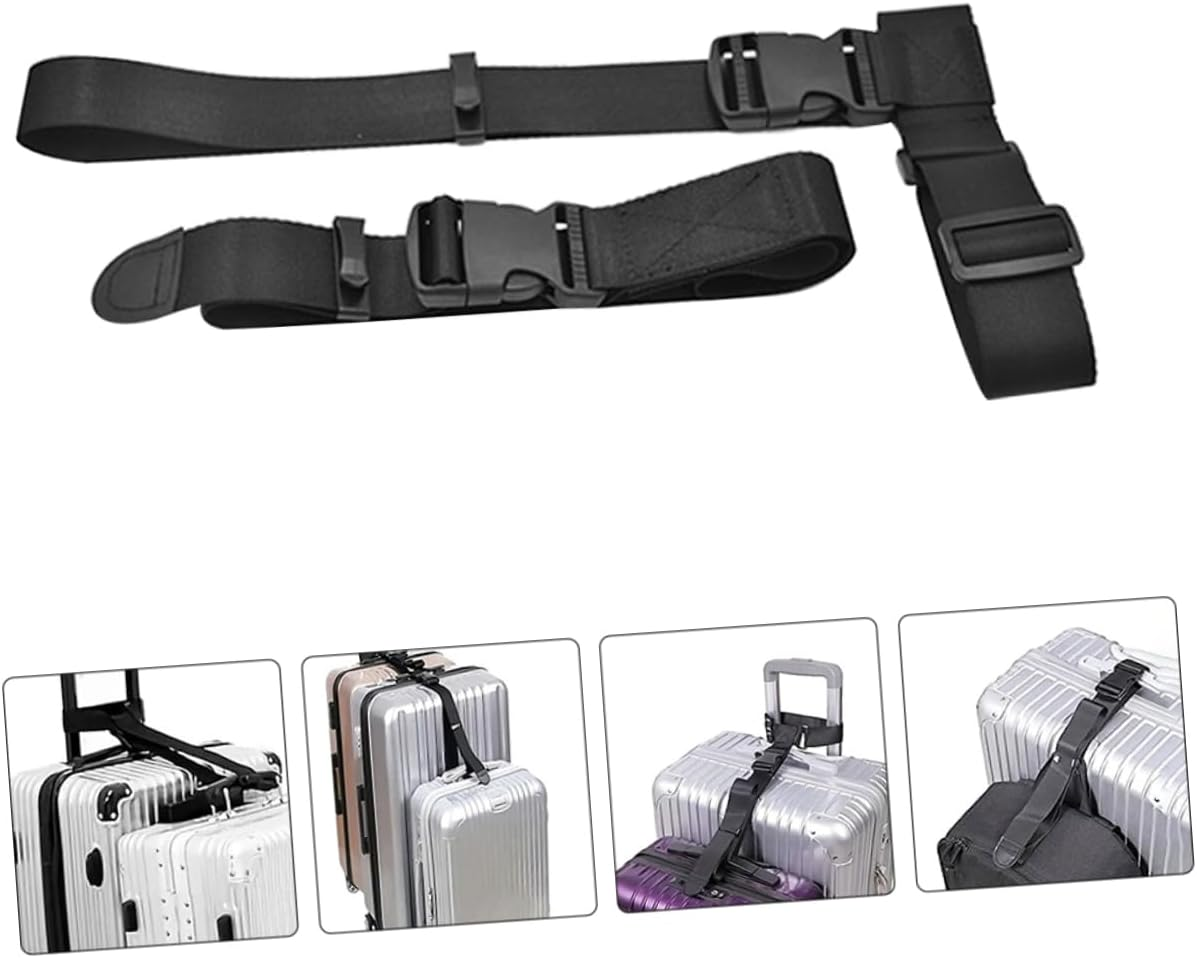 HEALEEP Adjustable Luggage Straps for Lightweight Suitcase Travel Accessories for Plane Carrying Bags
