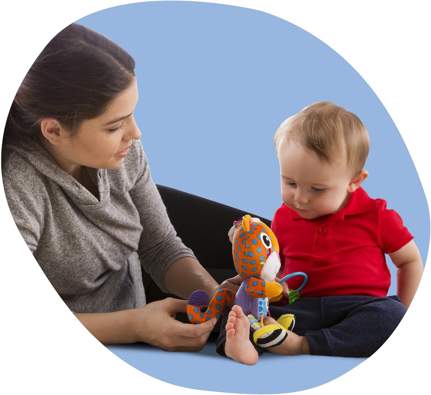 Lamaze Purring Percival Plush Stroller Toy image number 1