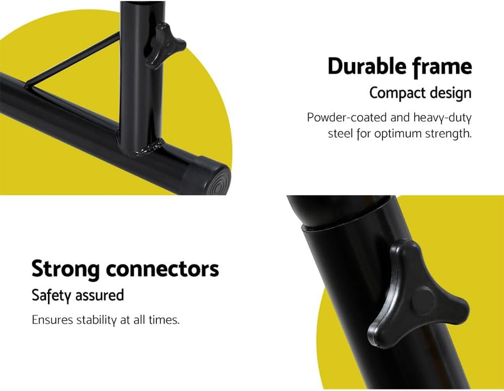 Gardeon Hammock, Single Size Chair Portable Camping Swing Hanging Chairs Hammocks Patio Backyard Porch Outdoor Indoor Furniture, with 2 Cushions Pillows Easy Installation Grey image number 5