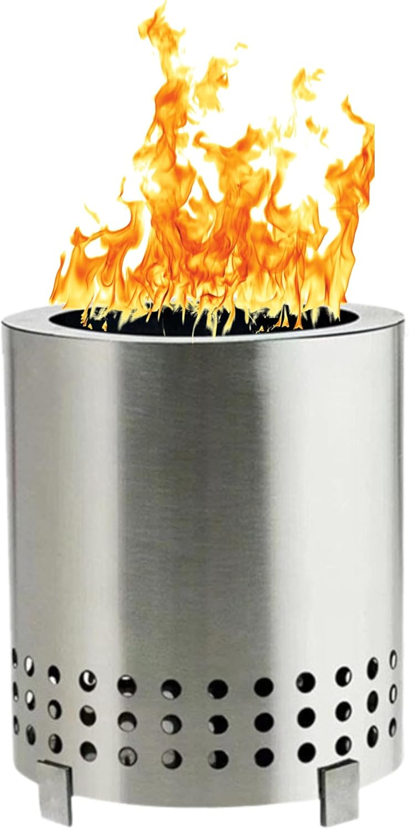 Smokeless Firepit Outdoor Wood Burning Stainless Steel Fireplaces Portable Firepit for Backyard Camping Patio image number 2
