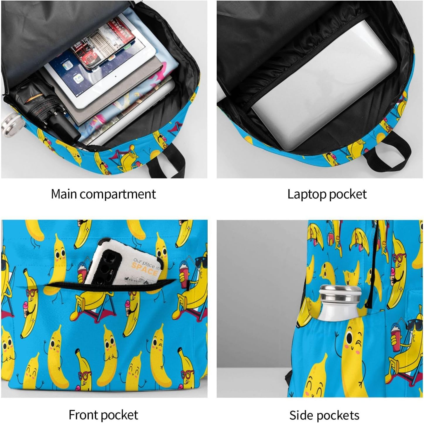 DEKIFNHG Cute Cat School Backpack Casual Sports Bookbag Travel Laptop Backpacks for Students Boys Girls