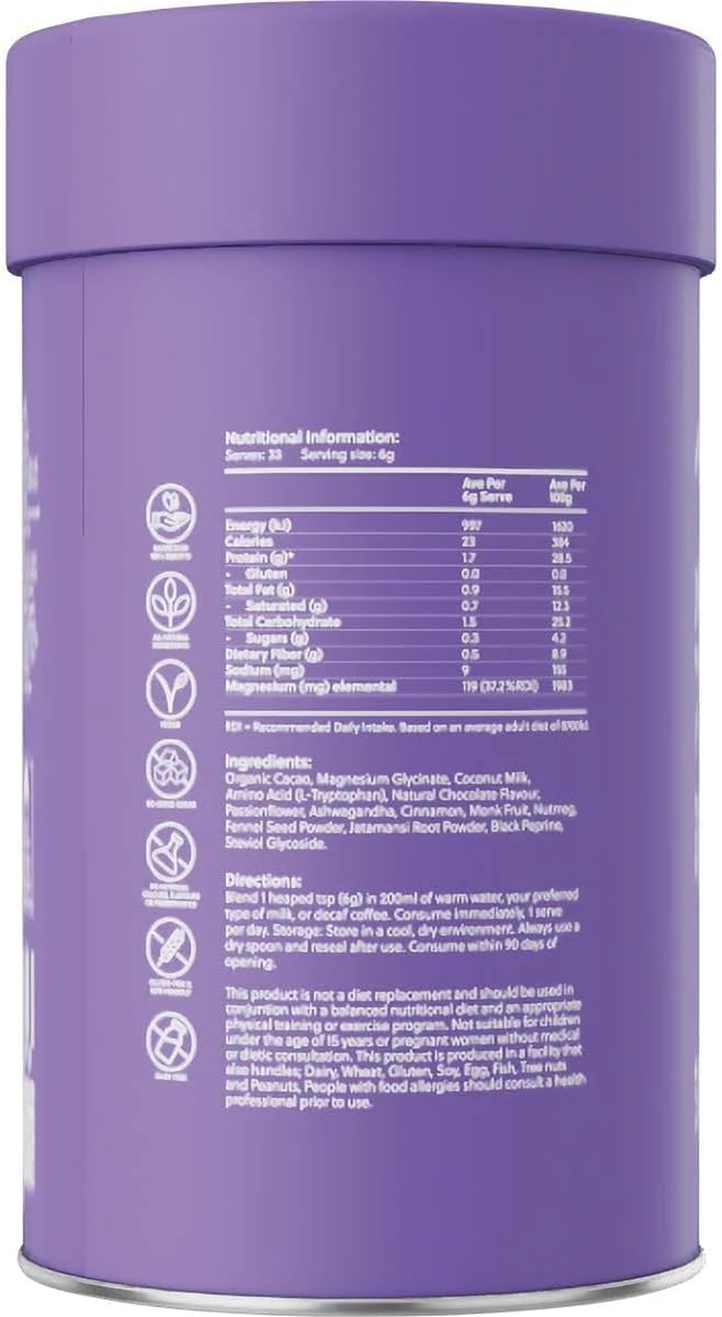 Magnesium Nightly Wellness Drink - Cacao & Chai - 200G - Amazing Oils image number 1