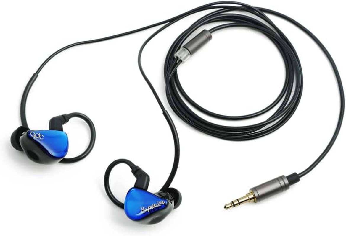 QDC Superior Azure Blue (QDC-SUPERIOR-BL) Earbuds with Single Full Range Dynamic Driver (0.4 Inch (10 Mm) Single Magnetic Circuit & Dual Cavity Structure, Uses Iem2Pin Connector, High Resolution image number 5