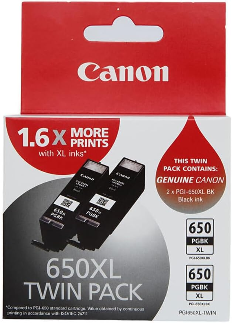 Canon PGI650XLBK-TWIN Black Twin Pack XL (2 X PGI650XLBK)