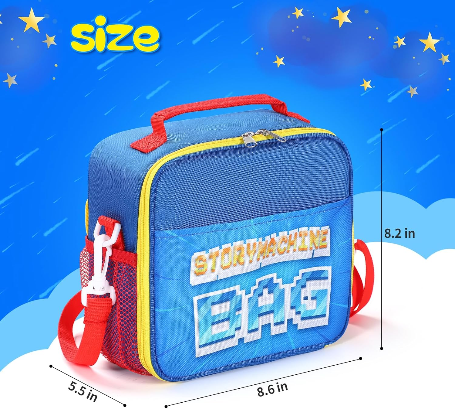 Portable Bag Carrying Case Compatible with Little Tikes Story Dream Machine Books Starter Set and Character - Blue image number 4