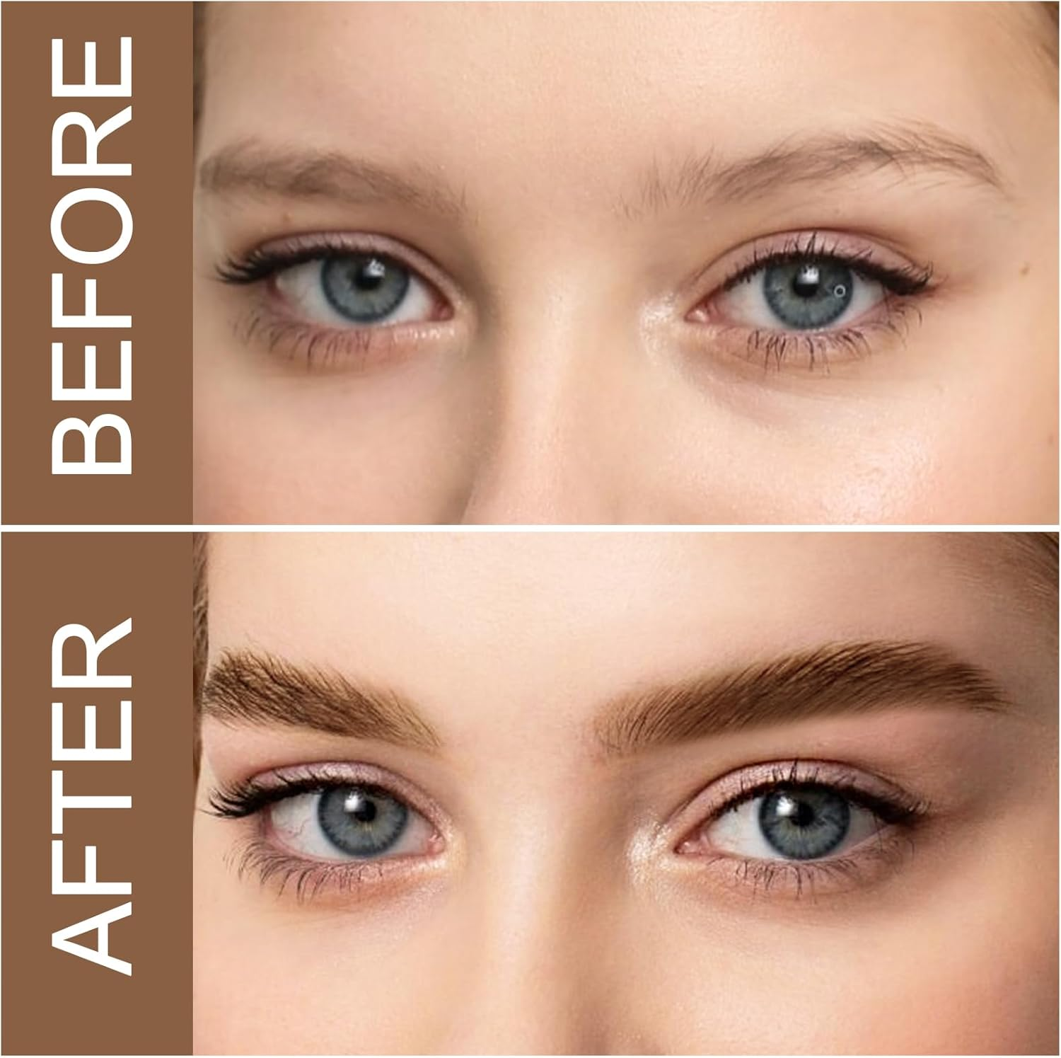 Microblading Eyebrow Pen，Waterproof Eyebrow Pencil Micro 4 Point Brow Pen，Eye Brow Makeup Pen for Women to Effortlessly Create Hair like Natural Brows，Long Lasting & Smudge-Proof - 03 Dark Brown image number 3