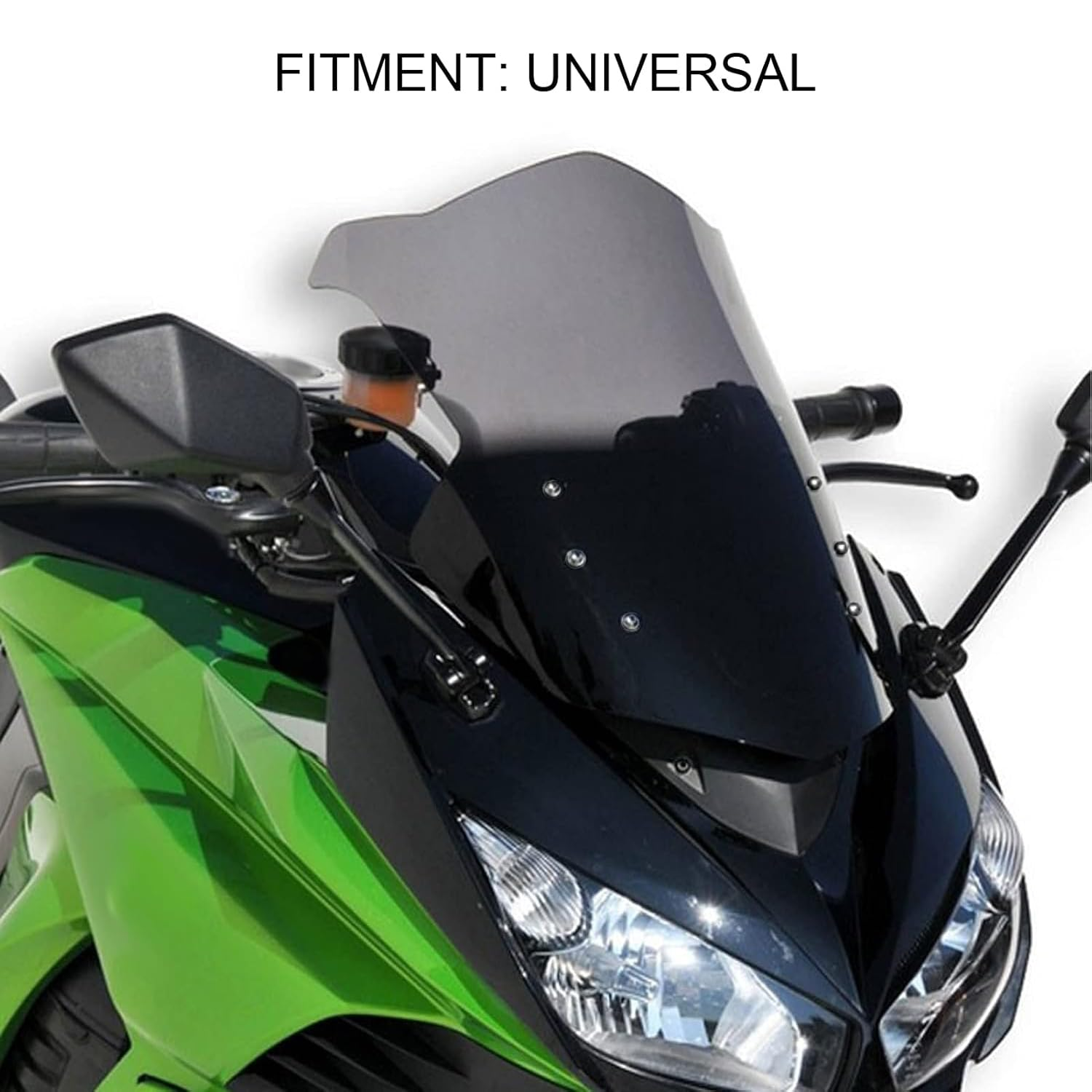 Xinghonyac 10 Pcs Motorcycle Windshield Bolts Screws Kit, Windshield Body Mounting Bolts Nuts for Motorcycle, Aluminum Motorbike Windscreen Screw Bolts Nuts Fastener Kit with Wrench (Black)