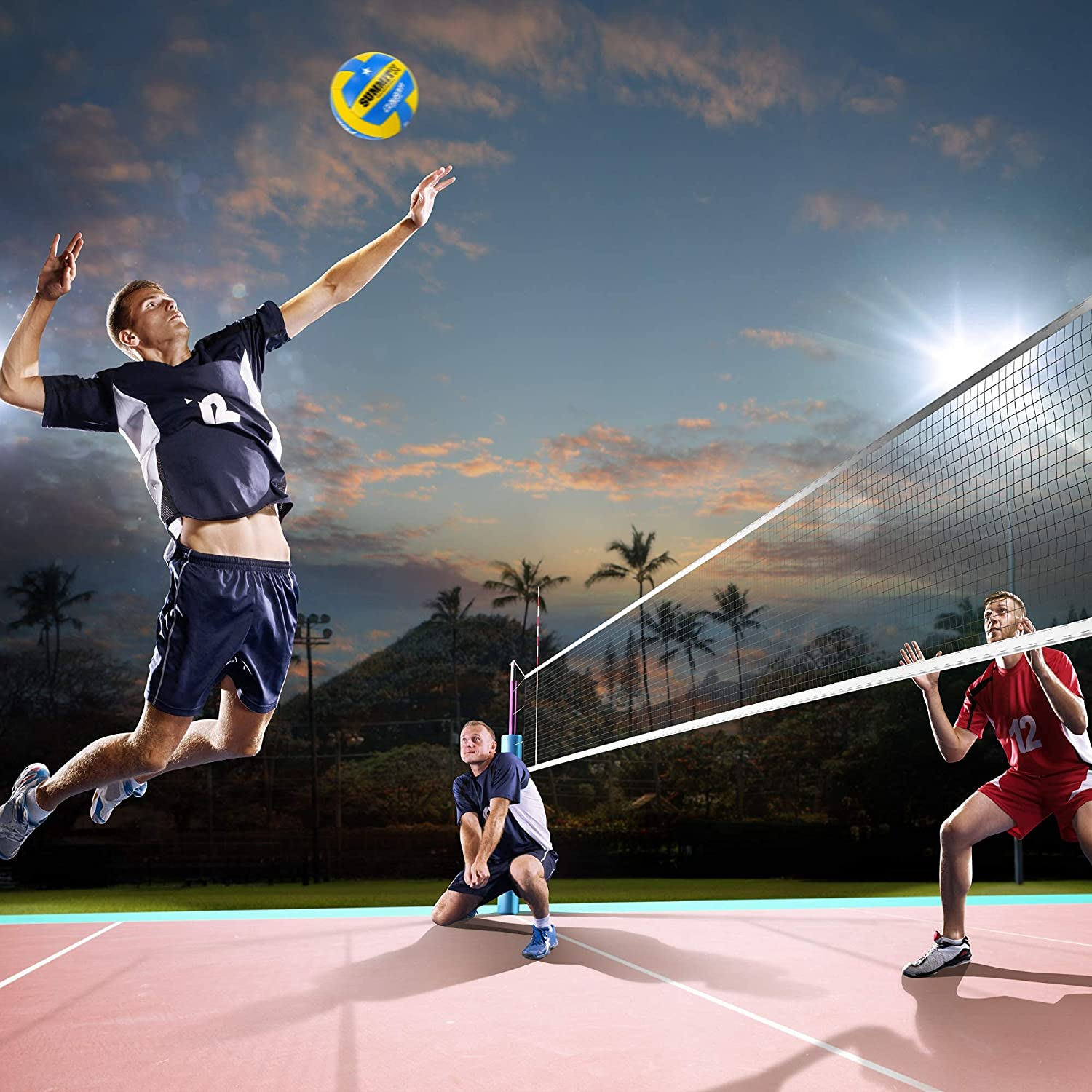 Summit Classic Volleyball, Size 5 &ndash; Durable 18-Panel Composite Ball for Indoor and Beach Play with Consistent Flight