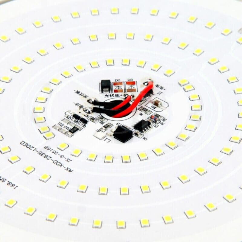 Solar Powered 24/28/32Cm LED Ceiling Light Bedroom Garden Garage Shed Tent Lamp (32CM) image number 2
